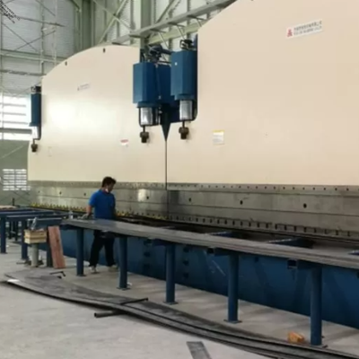 Сверхмощный тандемный листогибочный пресс с ЧПУ 2×650 тонн 7 м для производства длинных конических и восьмиугольных фонарных столбов